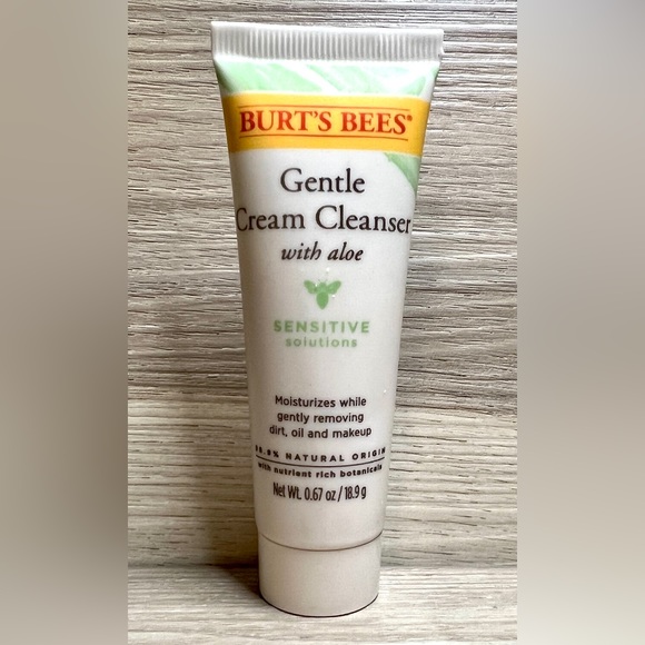 Lot of 5 Burt's Bees Gentle Cream Cleanser With Aloe, Travel Size: 0.67oz - Picture 2 of 3